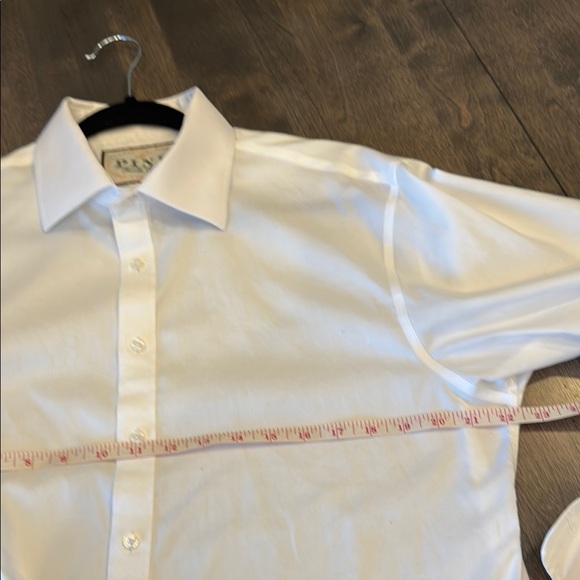 Thomas Pink Brand Dress Shirt Slim Fit White Formal Wear Men's 16 1/2 Cotton - Picture 7 of 12
